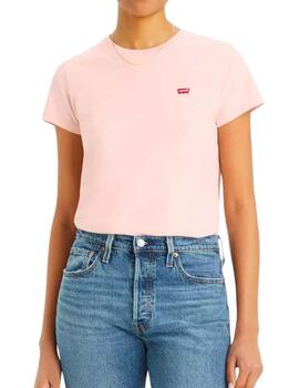 Camiseta  Mujer  Levis Perfect  Rosa