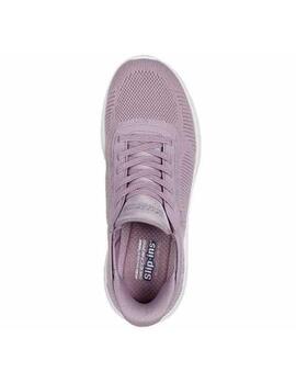 Zapatilla para MUJER Skechers Bobs Sport Squad Chaos Lavanda