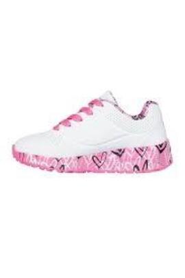 Zapatilla Junior Skechers Uno Lite Lovely Luv Blanco