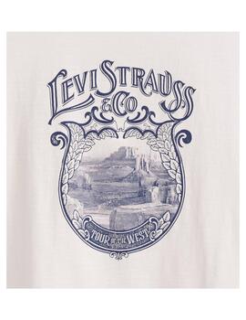 Camiseta Levis W Tank Deco Canyon View Blanco