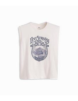 Camiseta Levis W Tank Deco Canyon View Blanco