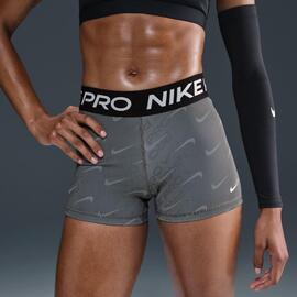 Mallas cortas de talle medio con estampado de 8 cm - Mujer