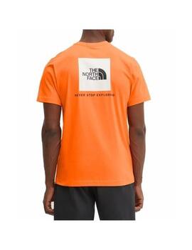 Camiseta The North Face  S/S Box Nse  Naranja
