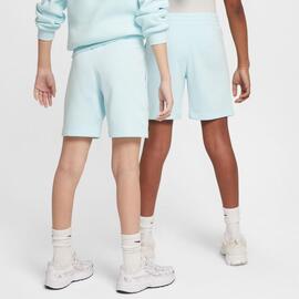Pantalón corto niños  Nike Club Fleece Celeste