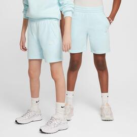 Pantalón corto niños  Nike Club Fleece Celeste