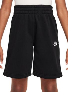 Bermuda Junior  Nike Club Fleece Negro