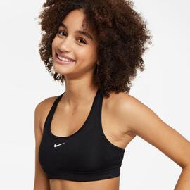 Sujetador Deportivo Niña  Nike Swoosh  Negro