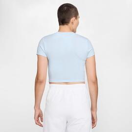 Camiseta Corta  Mujer  Nike Sportswear Chill Knit  Celeste