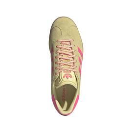 Zapatilla Mujer  Adidas Gazelle Vainilla Fucsia