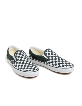 Zapatilas Vans Classic Slip-On CheckBoard V  Verde