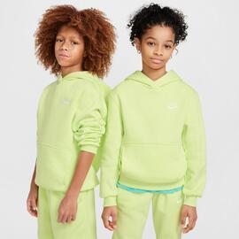 Sudadera  Capucha para niños Nike Club Fleece  Flúor