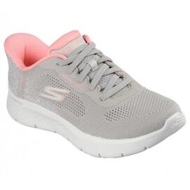 Zapatilla  Mujer Skechers Slip-Ins Go Walk Flex Beige/Coral