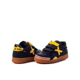 Zapatilla Niños Munich Gresca Velcro Negro