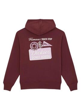 Sudadera Capucha Dickies Donut House Burdeos