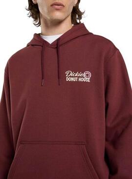 Sudadera Capucha Dickies Donut House Burdeos