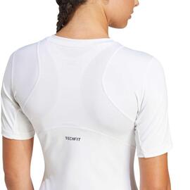 Camiseta Running  Mujer  Adidas TF Train Blanco