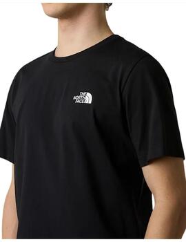 Camiseta North Face Logo Vertical Hombre Negro