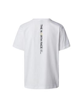 Camiseta North Face Logo Vertical Hombre Blanco