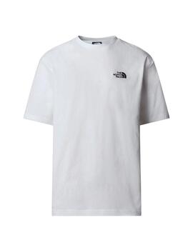 Camiseta North Face Simple Dome Oversize Hombre Blanco