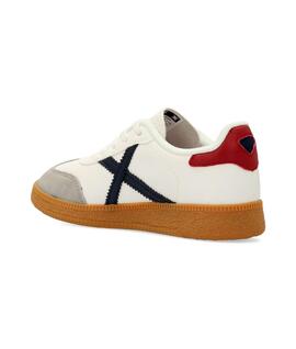 Zapatilla Adolescente Munich Mini Barru Cordón Blanco