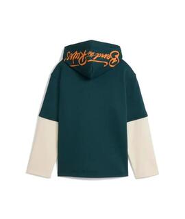 Sudadera Puma Mid90S Layered di,Green Terrai, Infantil
