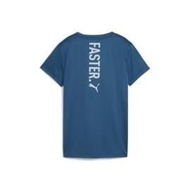 Camiseta  Puma Graphics Run Faster Grizul