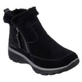 Botín Skechers Easy Going Negro/Pelo