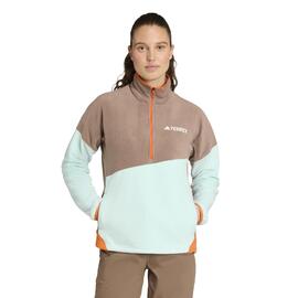 Forro Polar para mujer Adidas Terrex Marrón