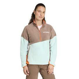 Forro Polar para mujer Adidas Terrex Marrón
