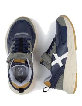 Zapatilla Niño Munich MINITRACK VCO 117 Azul
