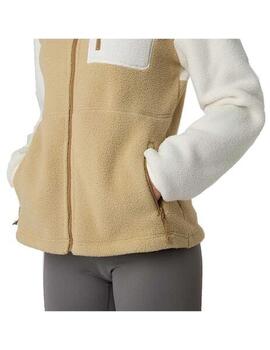 Forro Polar Mujer TNF Yumiori full zio Beige
