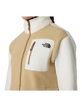 Forro Polar Mujer TNF Yumiori full zio Beige