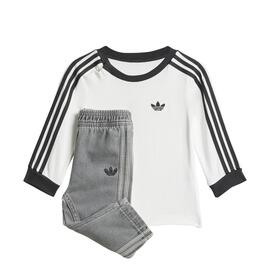 Conjunto Infantil Adidas Denim Ls BLANCO