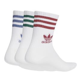 Calcetin Adidas Mid Cut  Blanco/Multicolor