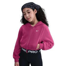 Sudadera Capucha Adolescente Nike Pro Fleece  Burdeos