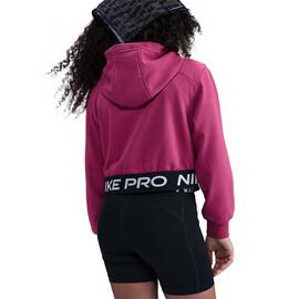Sudadera Capucha Adolescente Nike Pro Fleece  Burdeos