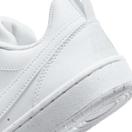 Zapatilla para Junior  Nike Court Borough Low Recraft Blanco