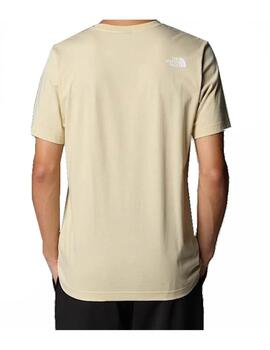 Camiseta The North Face S/S Mountain Line Beige