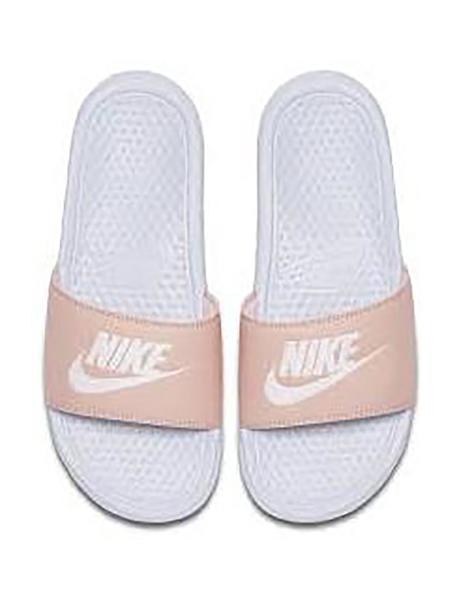 Por encima de la cabeza y el hombro hemisferio tinción Chanclas Mujer Nike Benassi JDI Gris