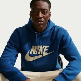 Sudadera Capucha Hombre Nike sportwear Club Azul