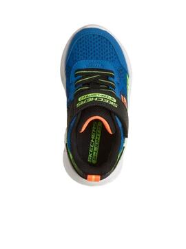 Zapatilla Infantil Skechers METEOR-LIGHTS 2.0 azul
