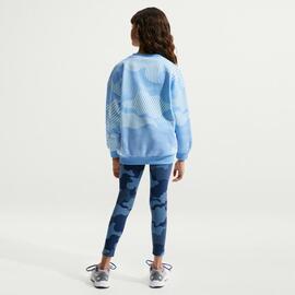 Sudadera Para Niños Nike Club Fleece Ondas Azul