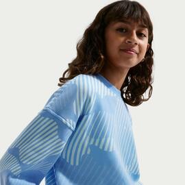 Sudadera Para Niños Nike Club Fleece Ondas Azul