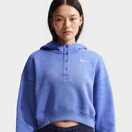 Sudadera Corta Mujer Nike oversize Phonenix Lila
