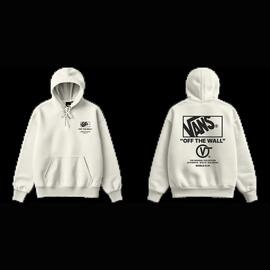Sudadera Capucha Vans Stacked Hi  Blanco