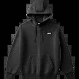 Sudadera con cremallera Capucha  Vans Left Chest Negro