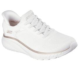 Zapatilla para Mujer Skechers Bobd squad Slip ins Blanco
