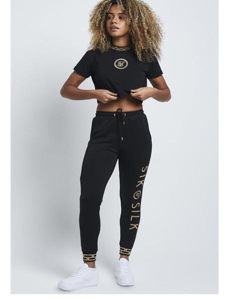 Chandal siksilk mujer negro 2025