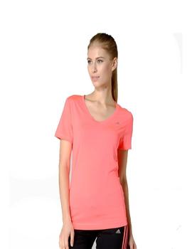 Camiseta Running Mujer Adidas Clima Ess Rosa