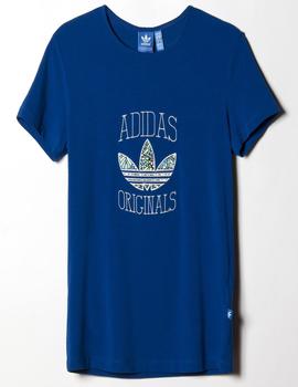 Camiseta Adidas Slim Tee Azul